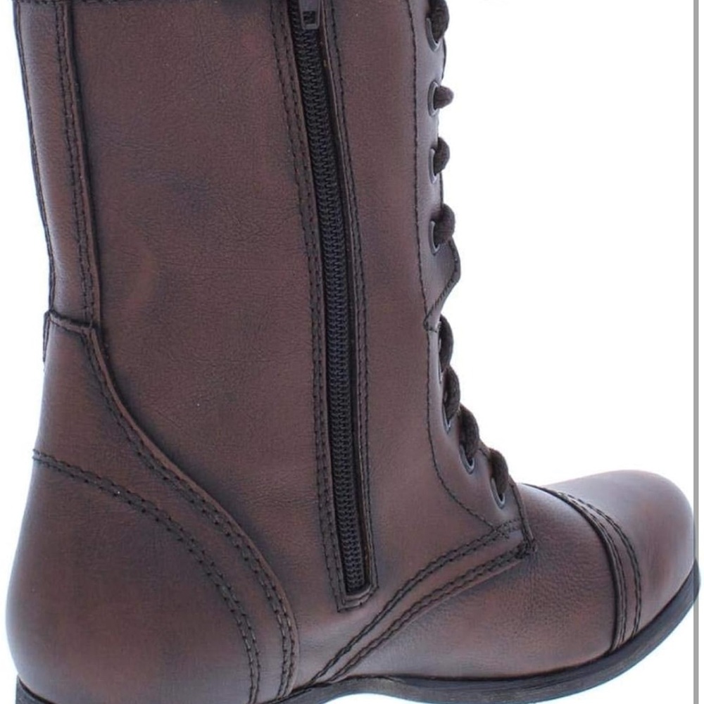 Steve Madden Troopa Lace-Up Boots - Picture 2 of 10
